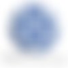 Cabochon fantaisie 25 mm maroc, marocain, faience, azuleros, carrelage ref 17996 