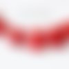 Gros coeur rouge perle howlite, 18x17 mm vendu à l'unité