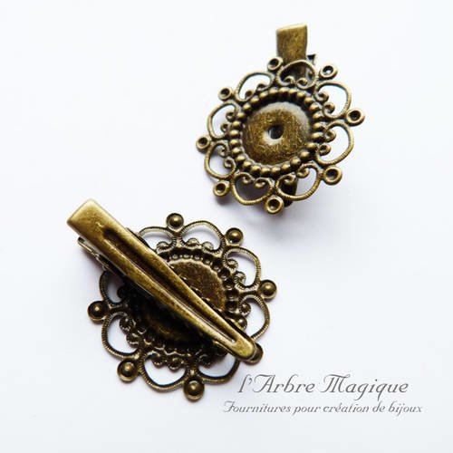 Broche fantaisie épingle bronze x 1 dimension 42x28 mm 