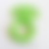 Perle rondelle colorée vert acrylique 