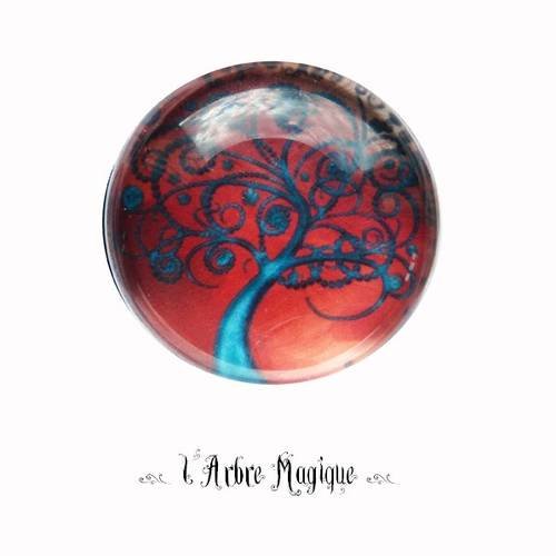 Cabochon fantaisie 25 mm ref196 arbre 
