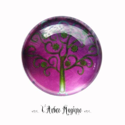 Cabochon fantaisie 25 mm ref195 arbre 
