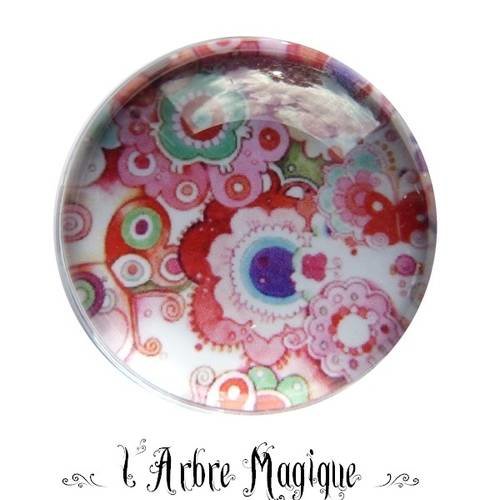 Cabochon rond 25 mm fantaisie ref53