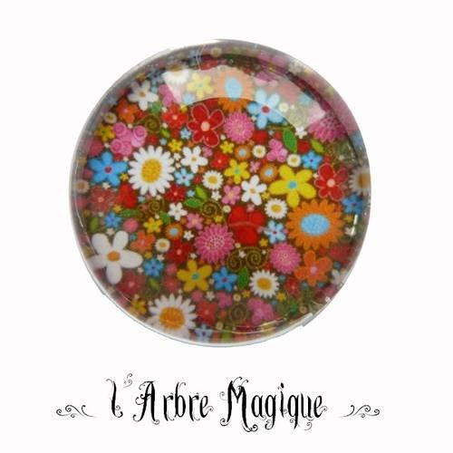Cabochon rond 25 mm fantaisie ref51