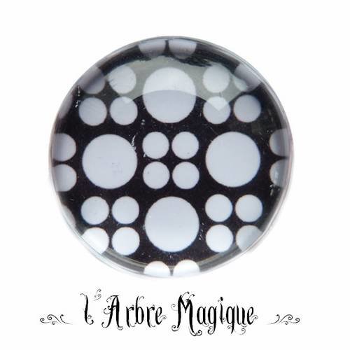 Cabochon  rond 25 mm fantaisie ref47