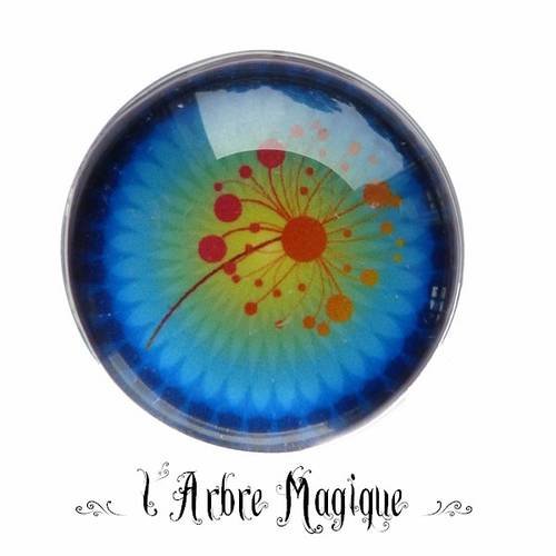 Cabochon  rond 25 mm fantaisie ref38