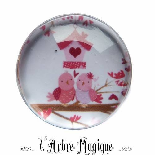 Cabochon  rond 25 mm fantaisie ref37