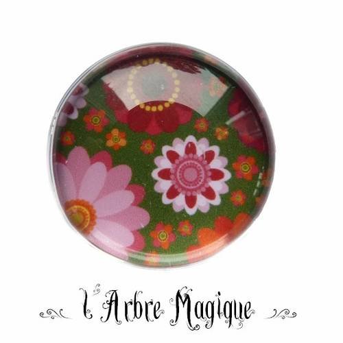 Cabochon  rond 25 mm fantaisie ref33