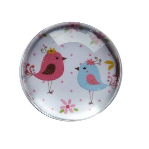 Cabochon  rond 25 mm fantaisie ref30