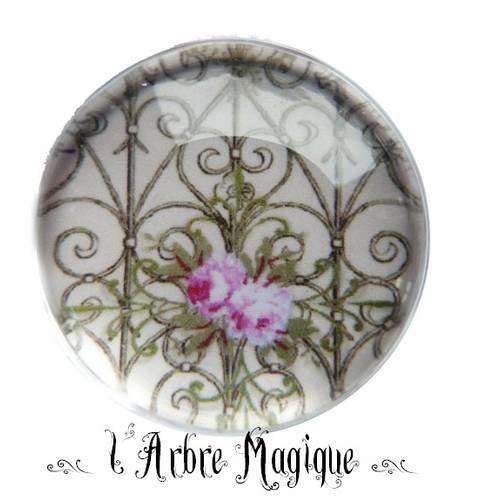 Cabochon  rond 25 mm fantaisie ref24