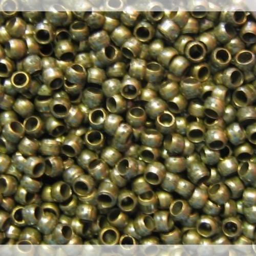 100 perles à écraser bronze