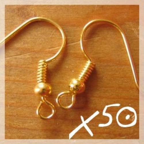 50 support boucles d'oreilles dorés
