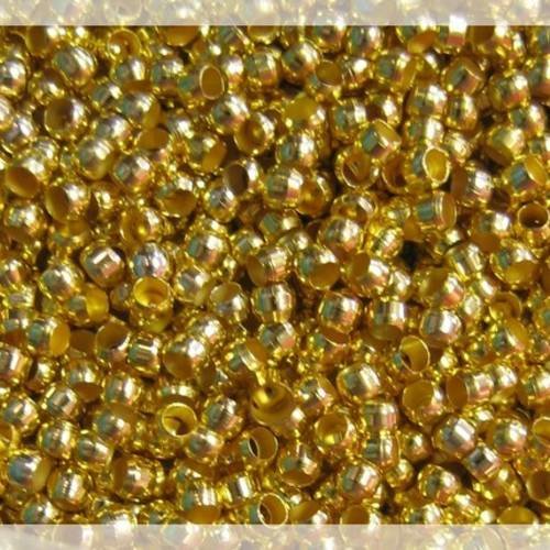 500 perles à écraser dorées