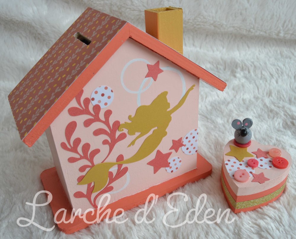 Tirelire Maison Tirelire Enfant Boite A Dents Cadeau Naissance Decoration Sirene Un Grand Marche