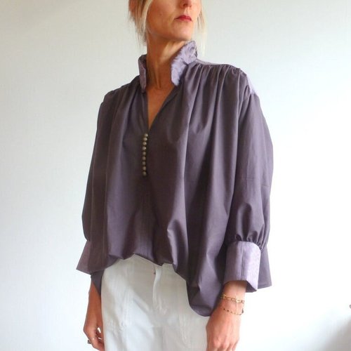 Vendue! blouse prune