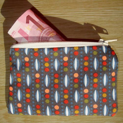 Petit porte-monnaie de poche / accessoires de sac à main / style boho / cadeau pour elle / petite trousse / étui / motifs géométriques