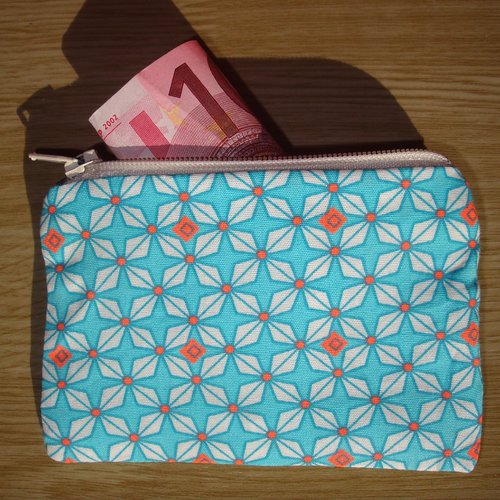 Petit porte-monnaie de poche / accessoires de sac à main / style boho / cadeau pour elle / petite trousse / étui / motifs géométriques
