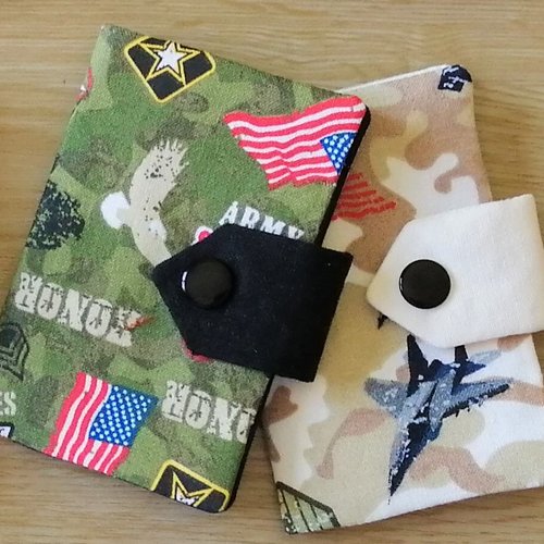 Porte-feuille carte de crédit ou de visite / carte de réduction / cadeau pour lui / petite trousse / étui / motif us army