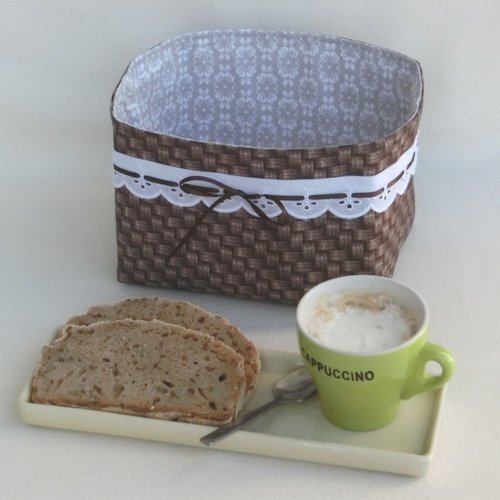 Panière à pain, corbeille à gâteaux, en tissu coton, accessoire de table, panier de rangement cuisine, cadeau noël
