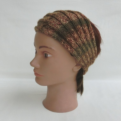 Bandeau de cheveux en laine fantaisie, headband, serre tête, accessoire de mode femme ou fille, tricoté main