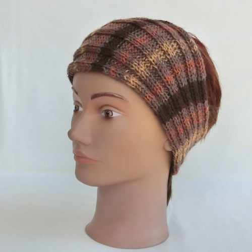 Bandeau de cheveux en laine fantaisie, headband, serre tête, accessoire de mode femme ou fille, tricoté main