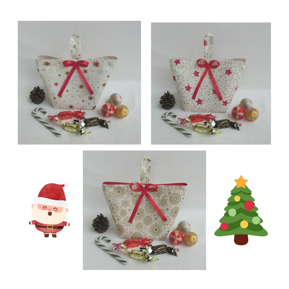 Chaussette Noël tricot chaussette Floral Candy cadeau sac arbre Noël  décoratio `