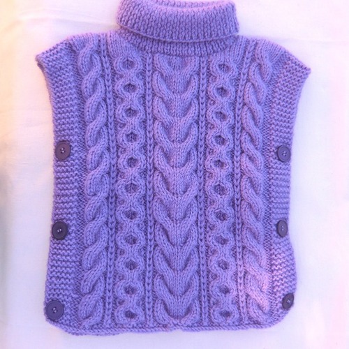 Ajf Poncho Tricot Enfant Nalan Com Sg