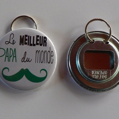 Décapsuleur porte clés meilleur papa du monde cadeau papa. 