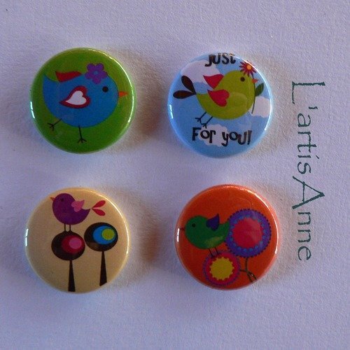 Magnets aimants oiseaux.