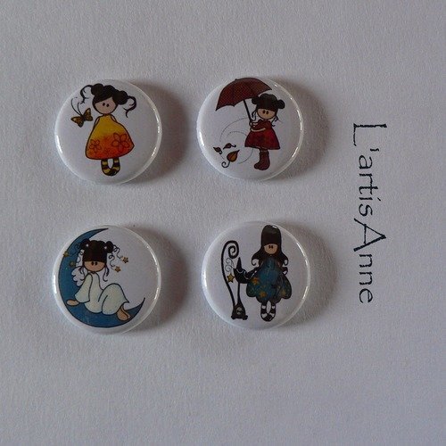 Badge 25mm petites filles.