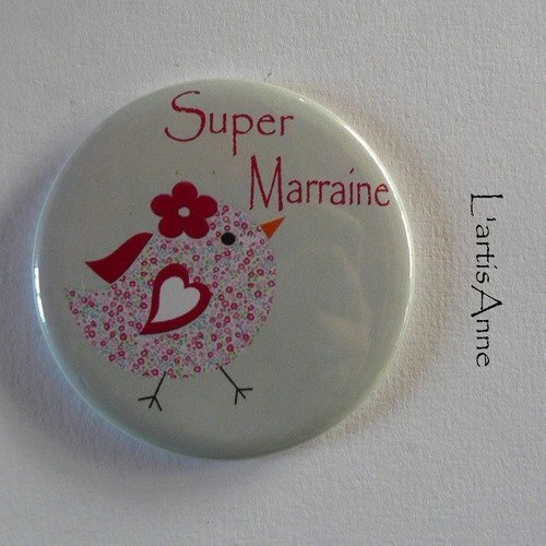 Super marraine magnet aimant 56mm.