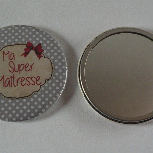Miroir de poche 56mm ma super maîtresse.