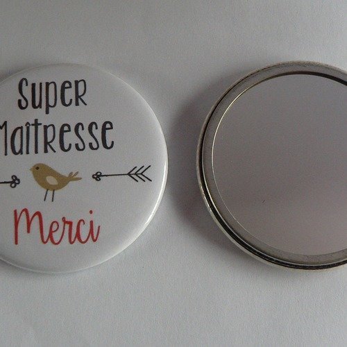 Miroir de poche 56mm super maîtresse merci.