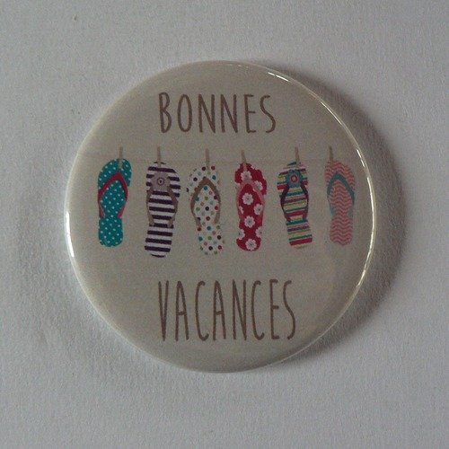 Magnet 56mm bonne vacances.