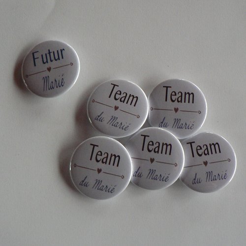 Badge evg invités et futur marié.