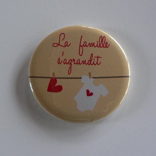 Annonce grossesse badge 38mm