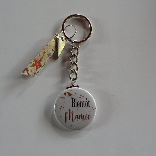 Annonce grossesse bientôt mamie porte clés 38mm