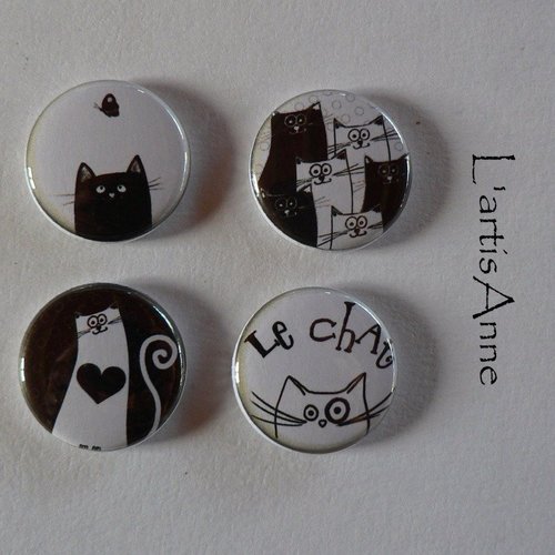 Lot de 3 tirettes zip fermeture éclair badge 25mm à personnaliser au prénom de l'enfant chat.