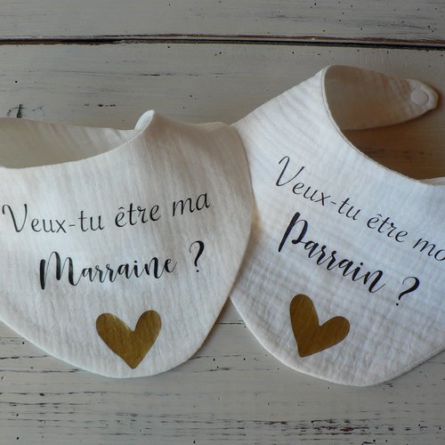 Demande parrain marraine bavoir.