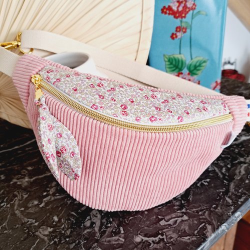 Sac banane enfant rose