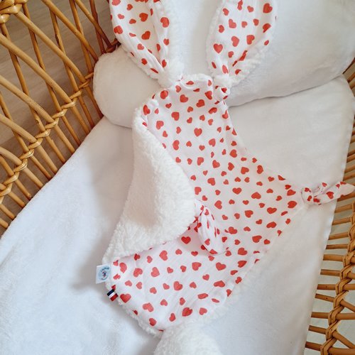 Doudou plat/ doudou lapin