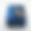 Boîte à bijoux carrée - paon bleu