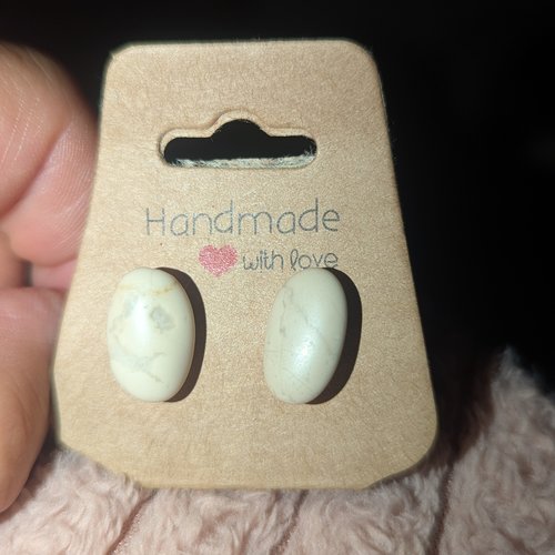 Boucles d’oreilles pierres naturelles