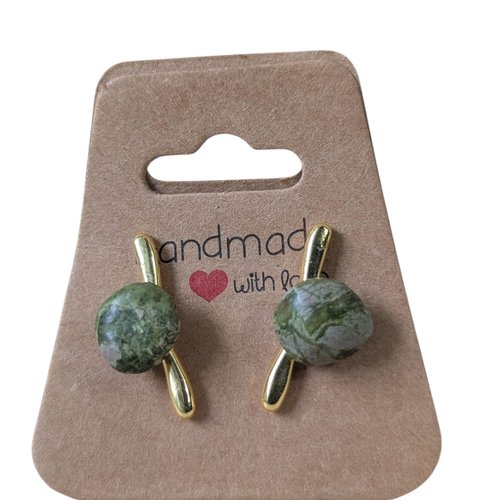 Boucle d'oreille en pierre naturelle