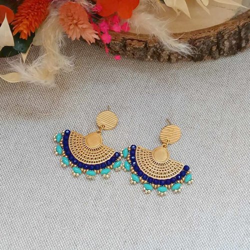 Frida boucles d'oreilles tissées