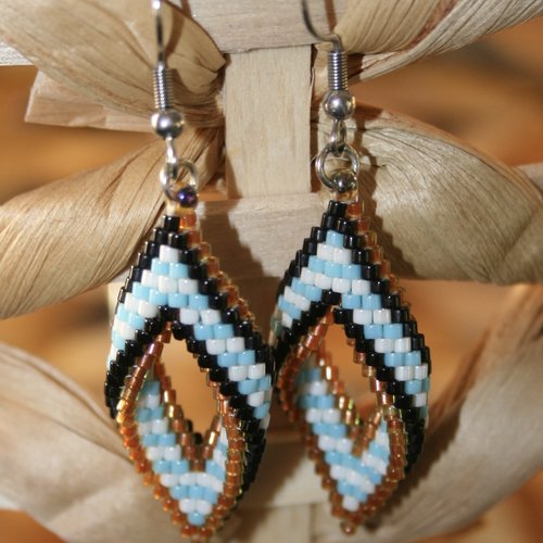 Boucles d'oreilles effet 3d modèle hapa