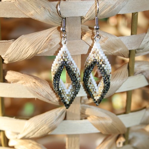 Boucles d'oreilles effet 3d modèle hapa