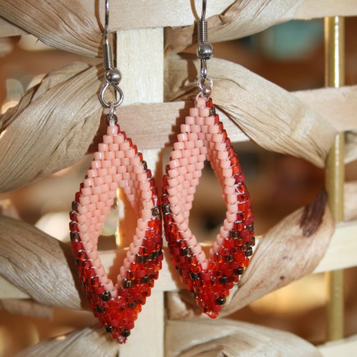 Boucles d'oreilles effet 3d modèle hapa