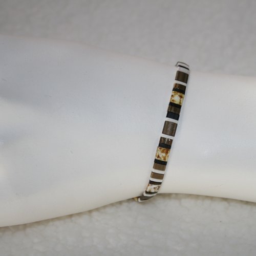 Bracelet en perles plates miyuki tila
