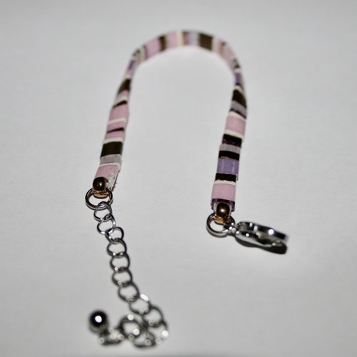 Bracelet en perles plates miyuki tila